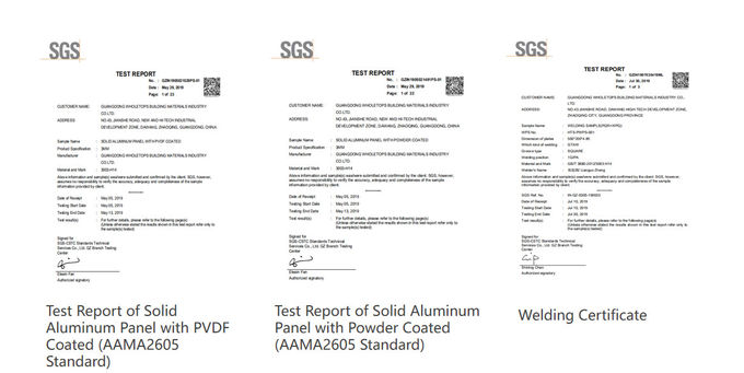 5,20 лет гарантируют внутреннюю внешнюю алюминиевую твердую панель с SGS 6 CE
